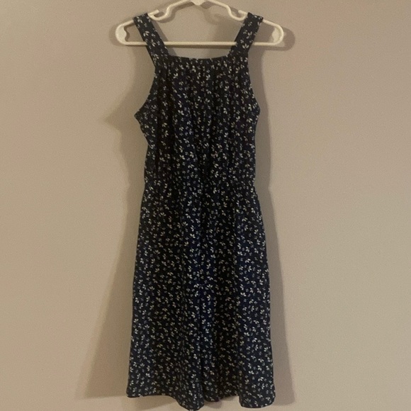 Girls Wonder Nation Blue Floral Romper Jumpsuit - Picture 1 of 6